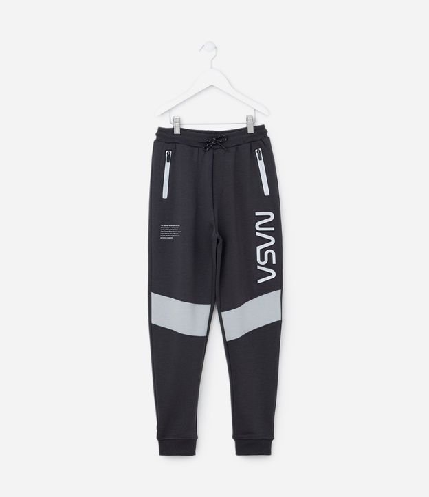 Pantalón Jogger Infantil con Estampa Nasa - Talle 5 a 14 años