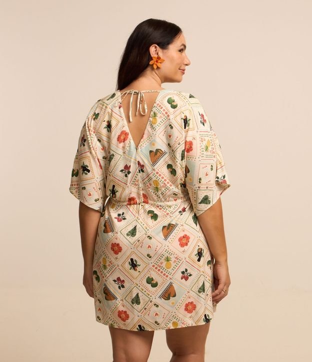 Vestido Corto en Viscosa con Estampa Rio de Janeiro Curve & Plus Size 5