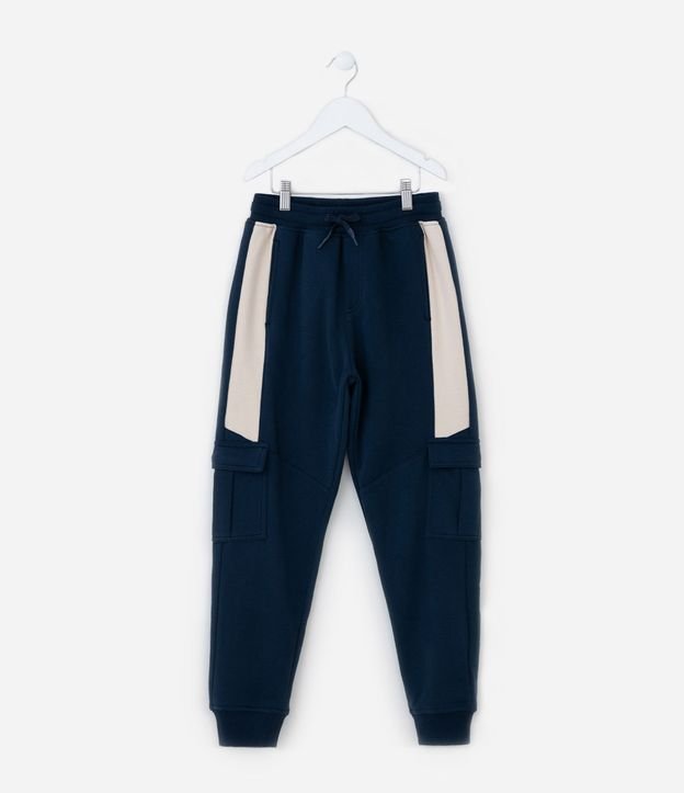Pantalón Infantil en Algodón con Bolsillos Cargo - Talle 5 a 14 años