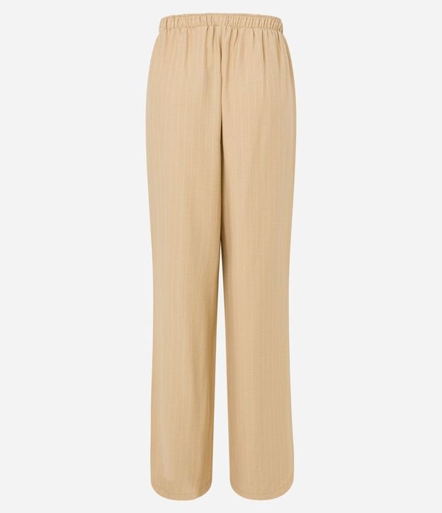 Pantalón Fluido Sastrería en Viscosa Rayada de Tiza 6
