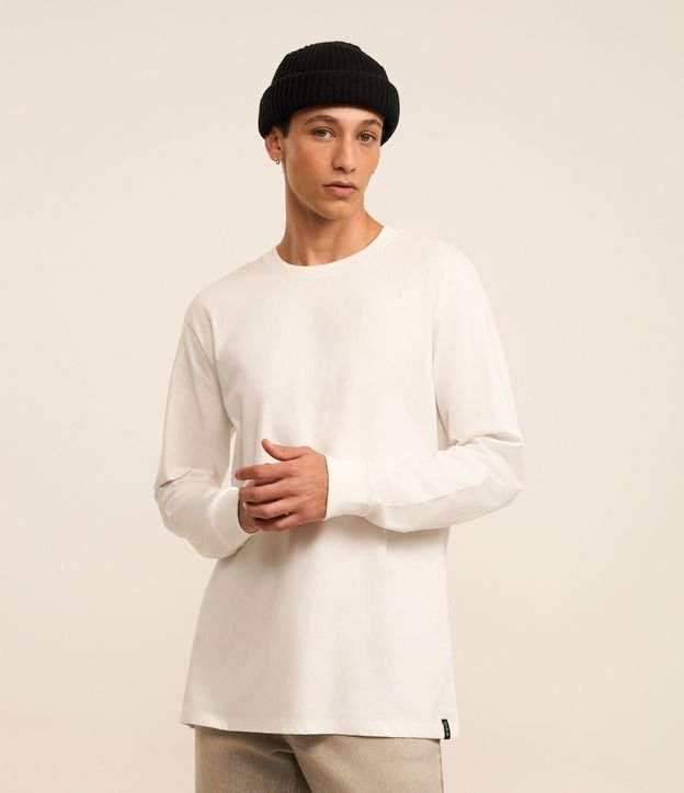 Remera Comfort en Algodón con Manga Larga