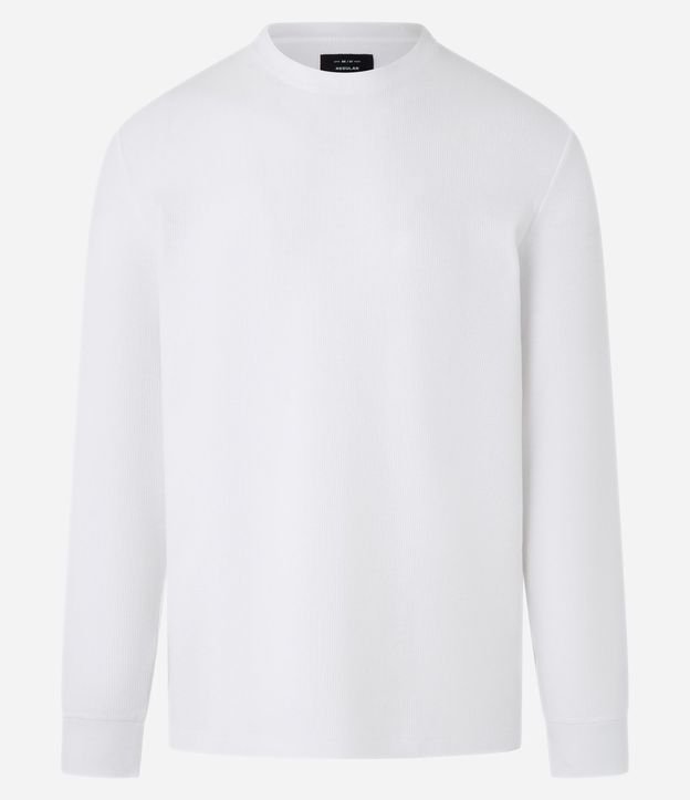 Remera Regular en Algodón con Textura 5