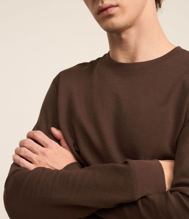 Remera Regular en Algodón con Textura 3