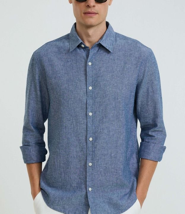 Camisa Comfort Básica en Lino 5