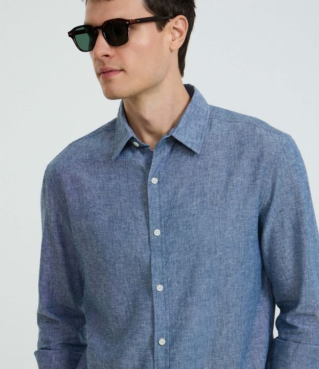 Camisa Comfort Básica en Lino 6