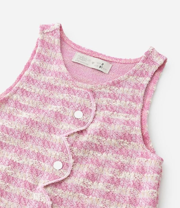 Conjunto Infantil en Tweed con Botones - Talle 1 a 5 años 7