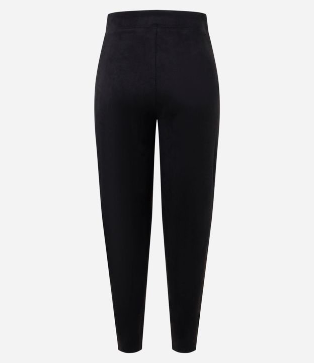 Pantalón Legging en Suedine y Cremallera Lateral 6