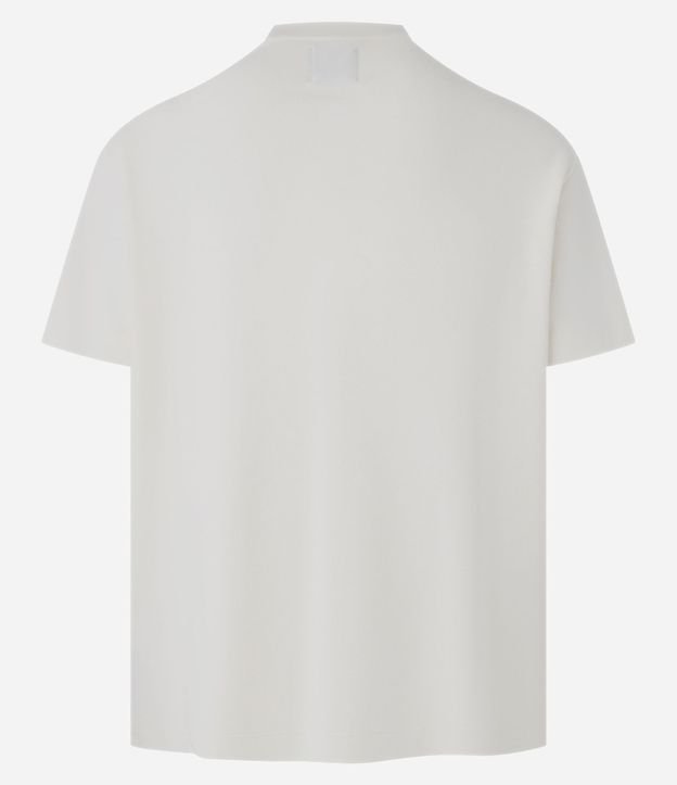Remera en Algodón Texturizado en Cuello Redondo 6