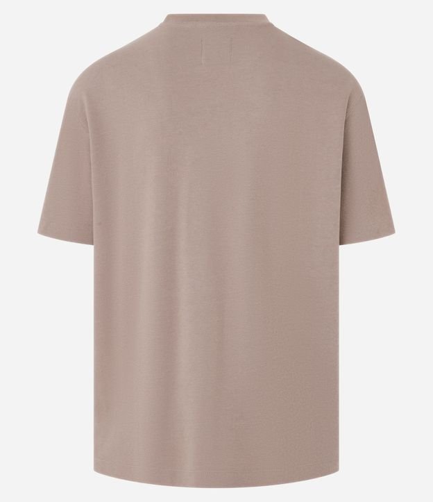 Remera en Algodón Texturizado en Cuello Redondo 7