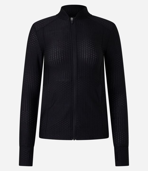 Campera Deportiva en Microfibra con Cuello Padre 7