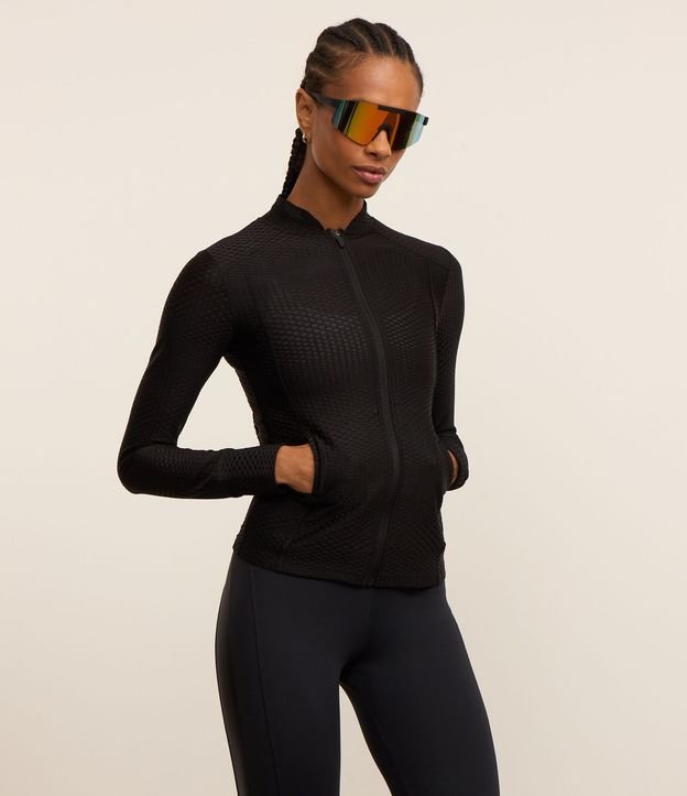 Campera Deportiva en Microfibra con Cuello Padre 3