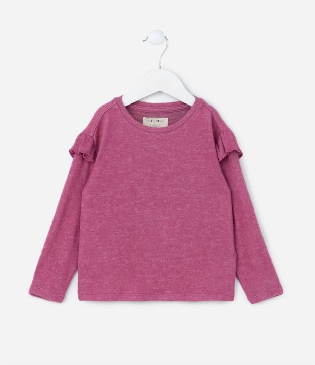 Blusa Infantil en Punto con Volados - Talle 1 a 5 años 2
