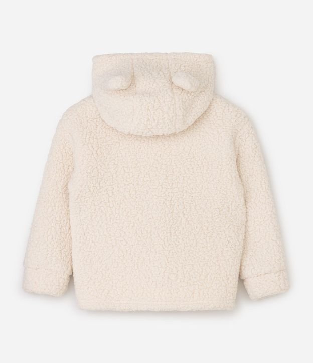 Saco Cerrado Infantil en Sherpa con Capucha de Orejitas - Talle 5 a 14 años 2