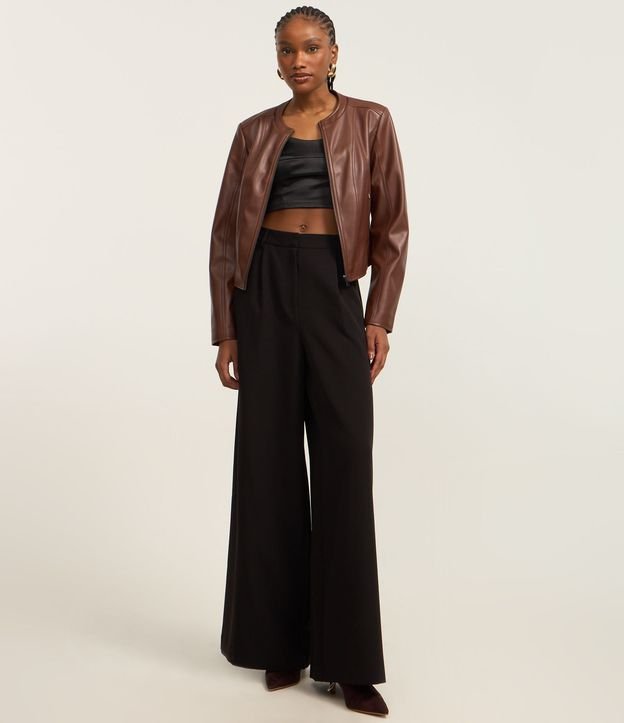 Campera Básica en Pu con Cierre Track 2