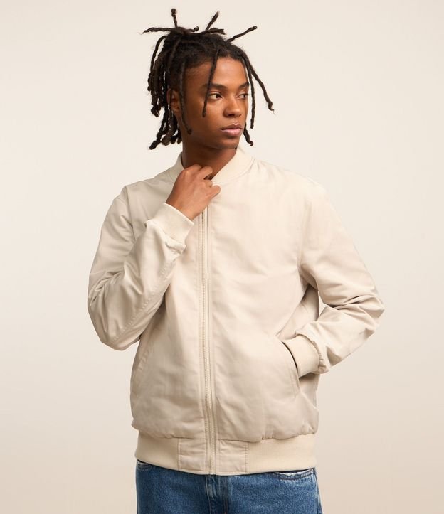 Campera Bomber Aberta con Cremallera 5
