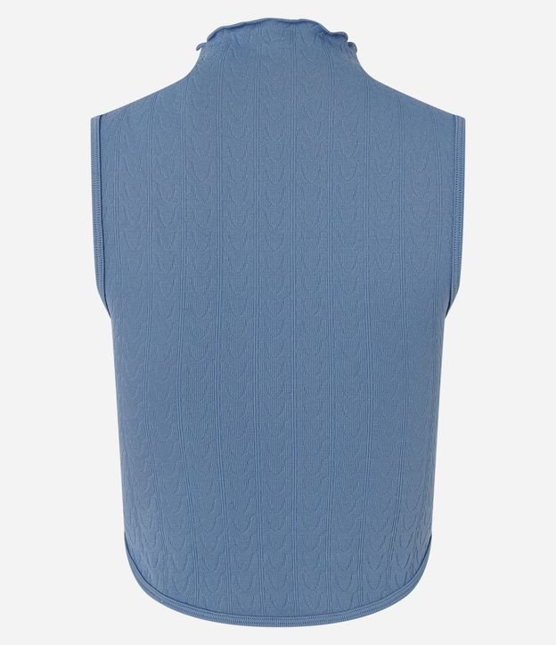 Blusa en Poliamida Seamless y Cuello Alto 6