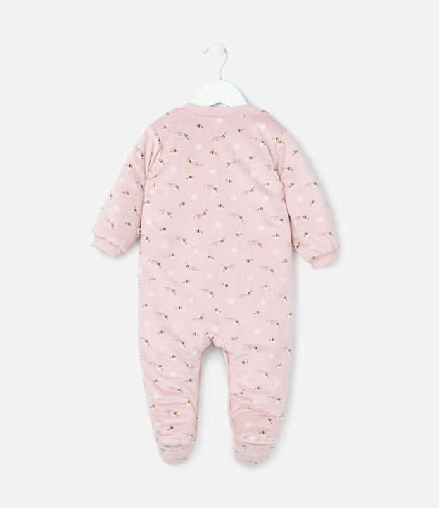 Mono Infantil en Plush con Estampa Abejas - Talle 0 a 18 meses. 3