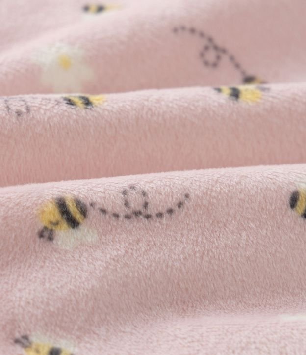 Mono Infantil en Plush con Estampa Abejas - Talle 0 a 18 meses. 4