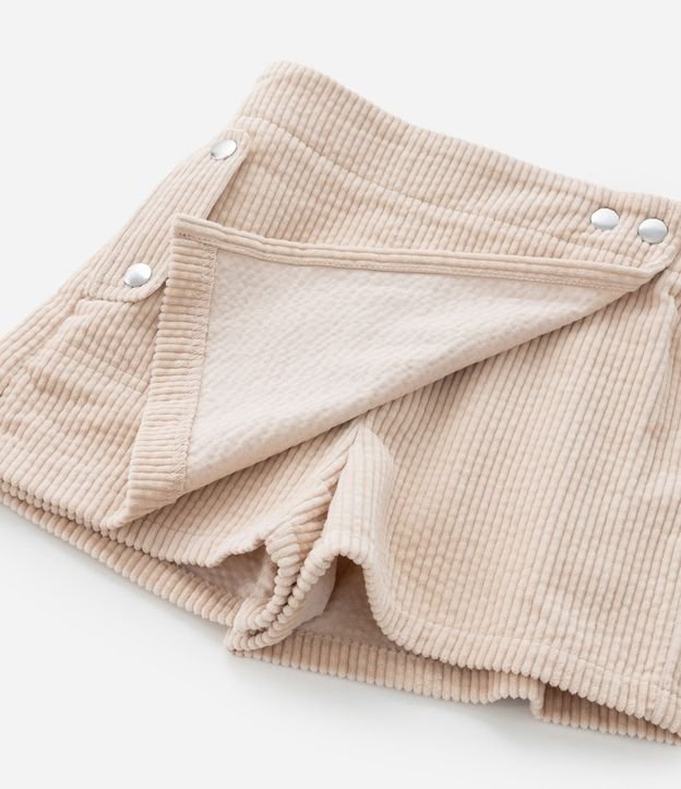 Short Pollera Infantil en Terciopelo con Detalle de Botones - Talle 5 a 14 años 7
