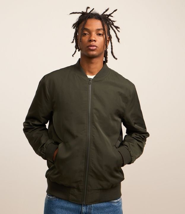 Campera Bomber Aberta con Cremallera 5