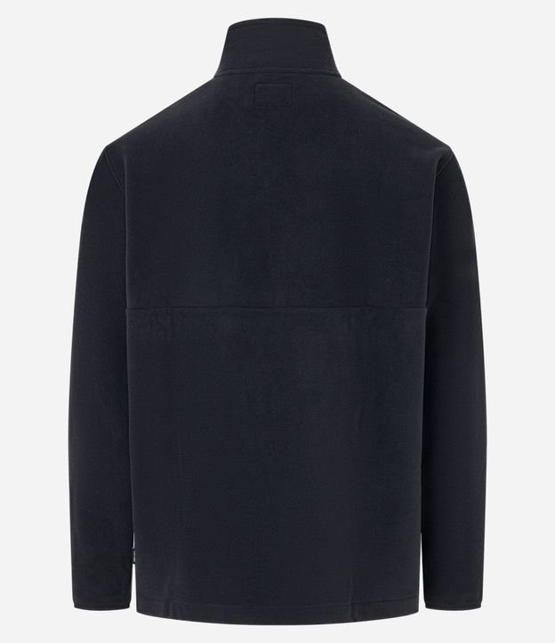 Saco en Fleece con Cuello Alto y Cremallera 6