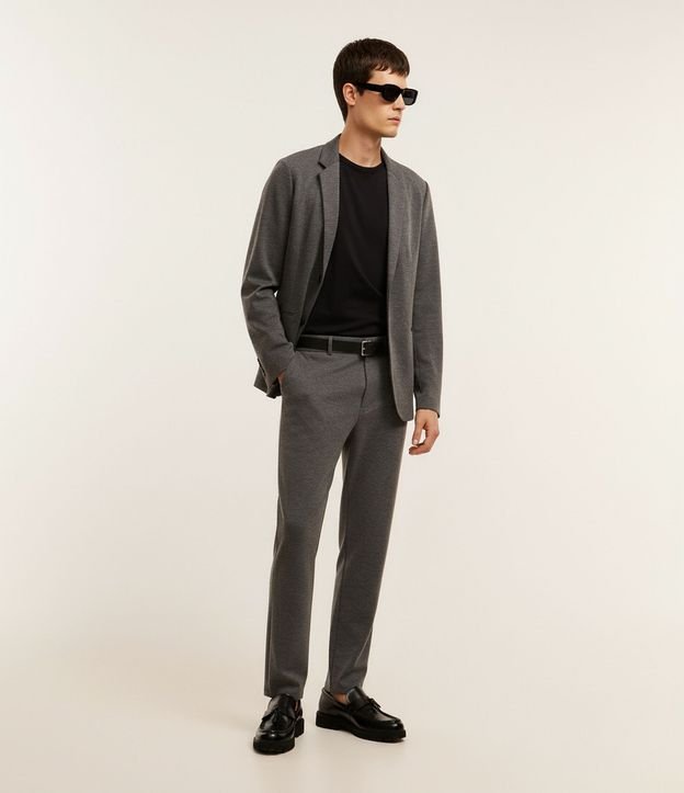 Pantalón Slim Performance en Sastrería con Textura