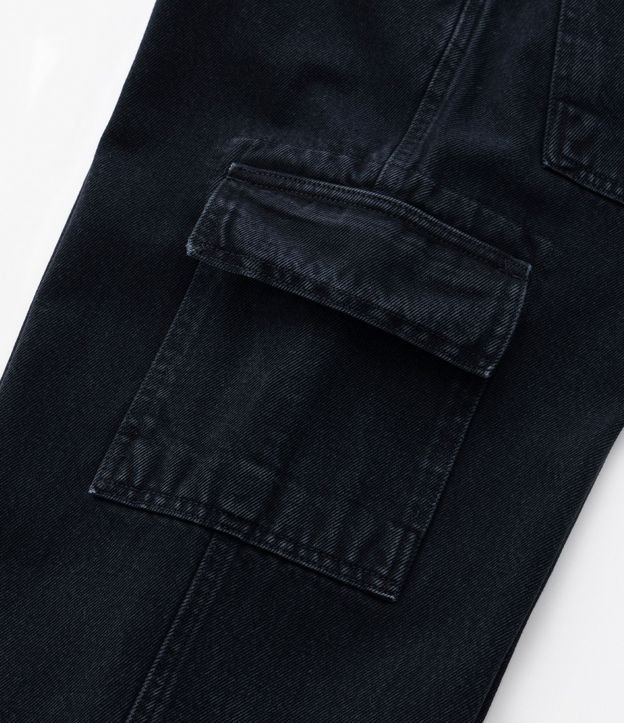 Pantalón Baggy Infantil en Jeans con Bolsillos Cargo - Talle 5 a 14 años 5