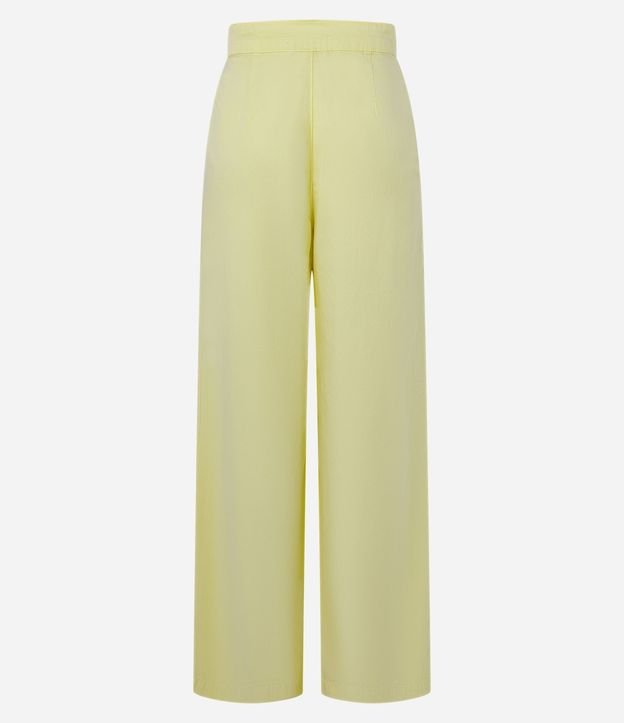Pantalón Wide Leg en Sarga con Cordón en la Cintura 8