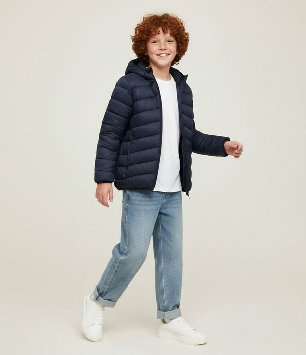 Campera Ultraleve Infantil con Capucha - Talle 5 a 14 años