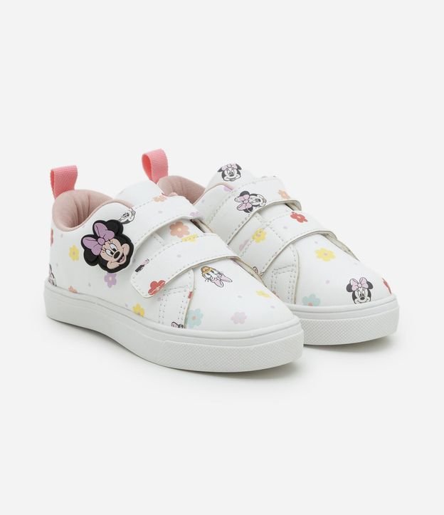 Championes Infantil con Velcro y Patch da Minnie - Talle 20 a 30 2