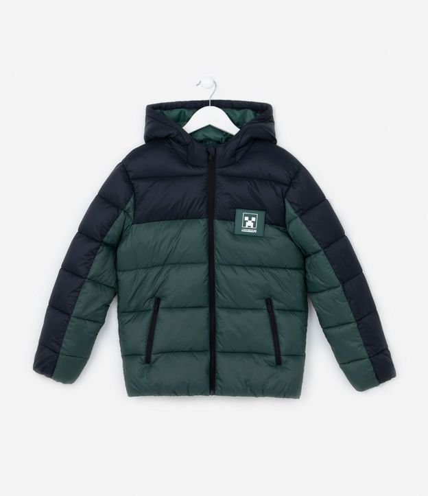 Campera Infantil con Recortes y Estampa Minecraft - Talle 5 a 14 años