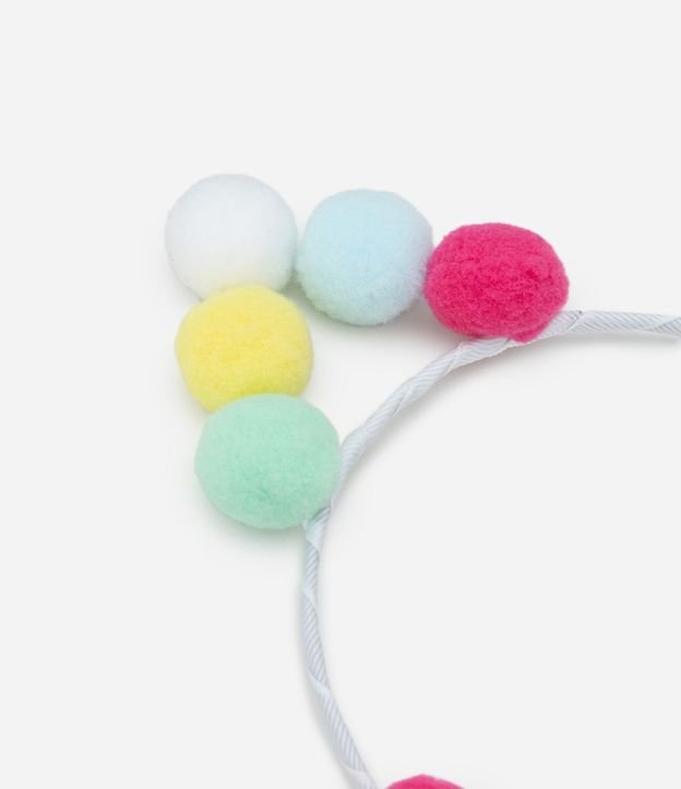 Vincha Infantil con Orejitas en Mini Pompones - Talle U 2