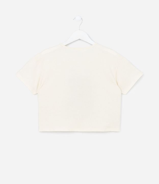 Remera Cropped con Estampa de Carpincho - Talle 7 a 14 años 3