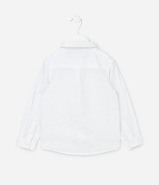 Camisa Básica Infantil en Oxford con Bolsillo - Talle 1 a 5/6 años 3