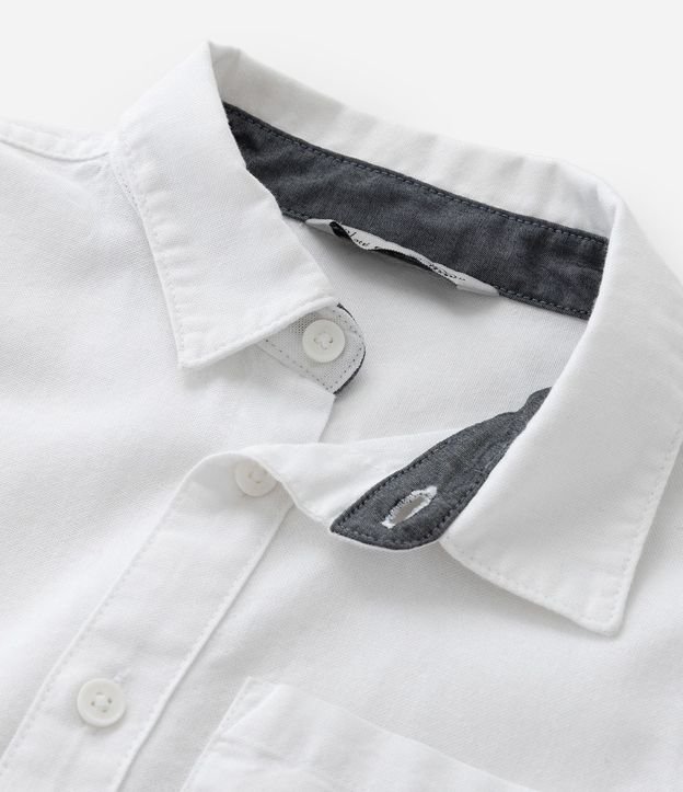 Camisa Básica Infantil en Oxford con Bolsillo - Talle 1 a 5/6 años 5