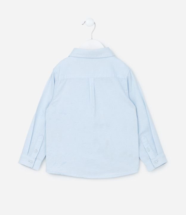 Camisa Básica Infantil en Oxford con Bolsillo - Talle 1 a 5/6 años 3