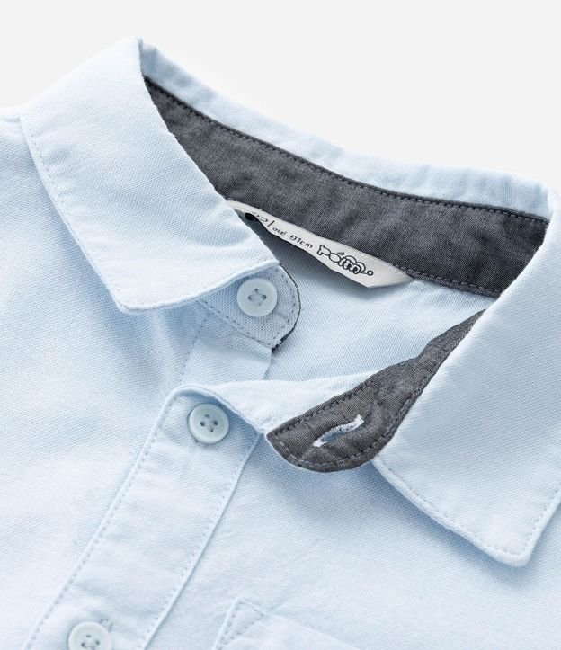 Camisa Básica Infantil en Oxford con Bolsillo - Talle 1 a 5/6 años 6