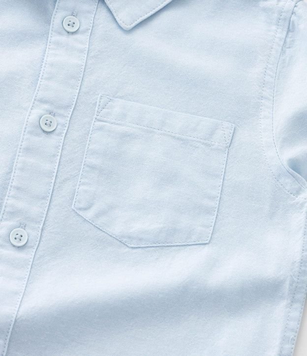 Camisa Básica Infantil en Oxford con Bolsillo - Talle 1 a 5/6 años 7