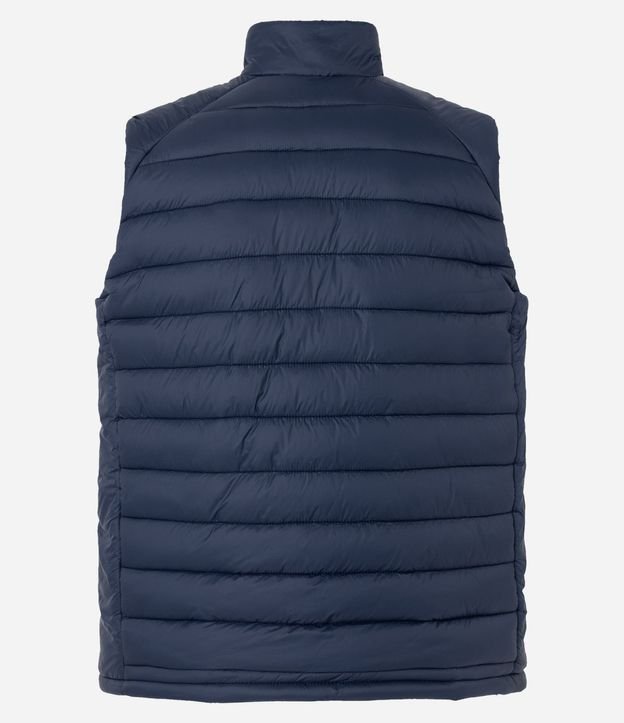 Chaleco Puffer Deportivo con Cuello Alto y Gajos 8