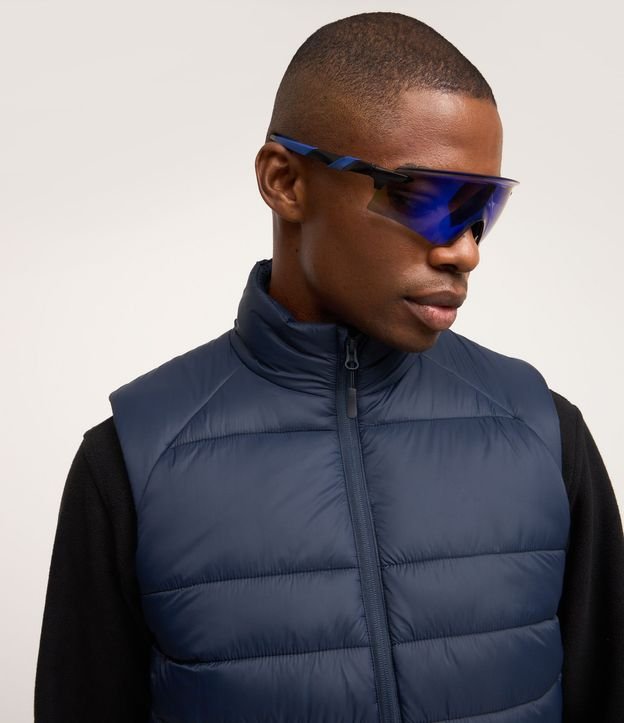 Chaleco Puffer Deportivo con Cuello Alto y Gajos 5