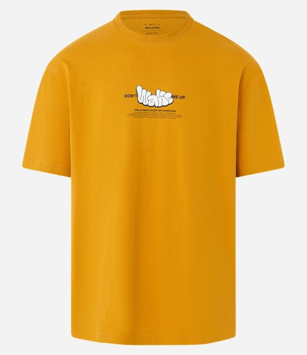 Remera Relaxed en Algodón con Estampa Lettering