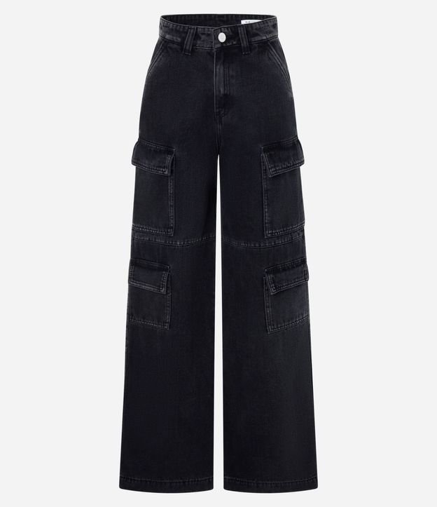 Pantalón años 90 en Jeans con Bolsillo Cargo 6