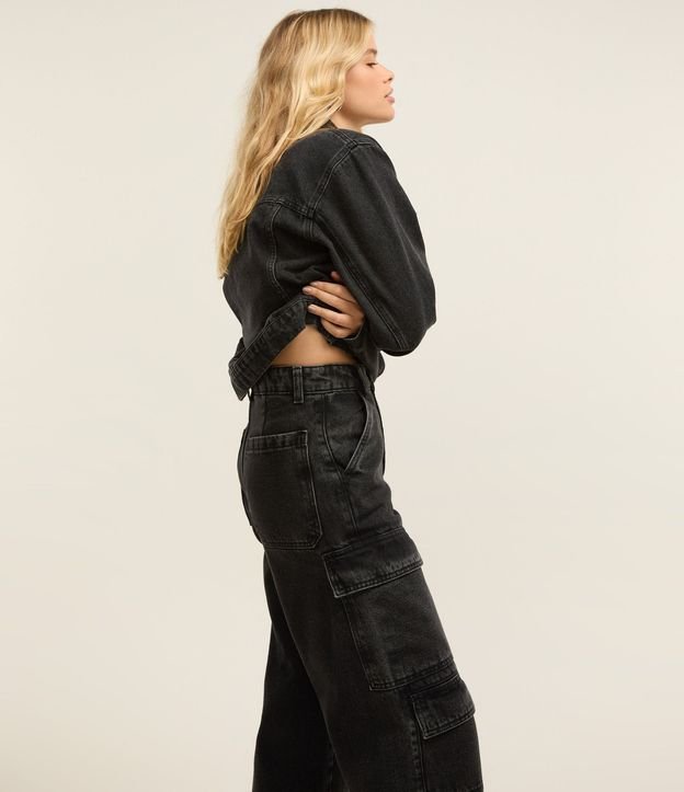 Pantalón años 90 en Jeans con Bolsillo Cargo 2