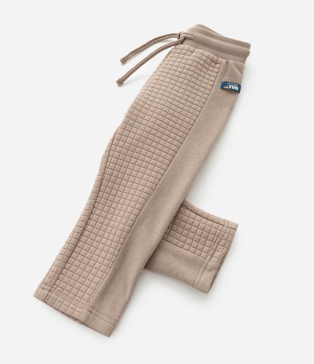 Pantalón Infantil con Textura Cuadriculada - Talle 1 a 5 años 5