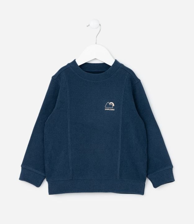 Buzo Infantil con Frisos y Bordado - Talle 1 a 5 años
