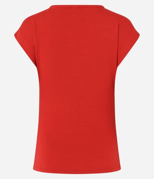 Blusa sin Manga en Algodón con Escote Canoa y Fruncidos 3
