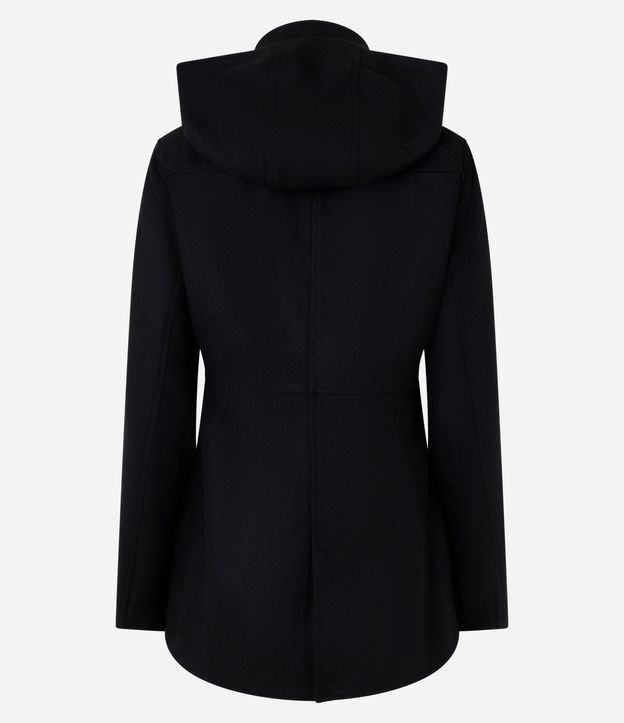 Campera Alargada en Polivelour con Capucha y Bolsillos 8