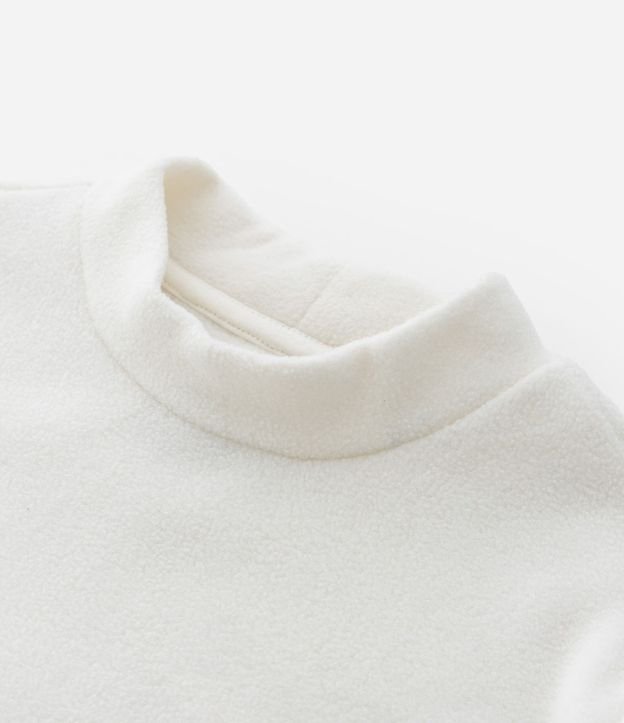 Suéter Infantil en Fleece con Cuello Alto - Talle 5 a 14 años 5