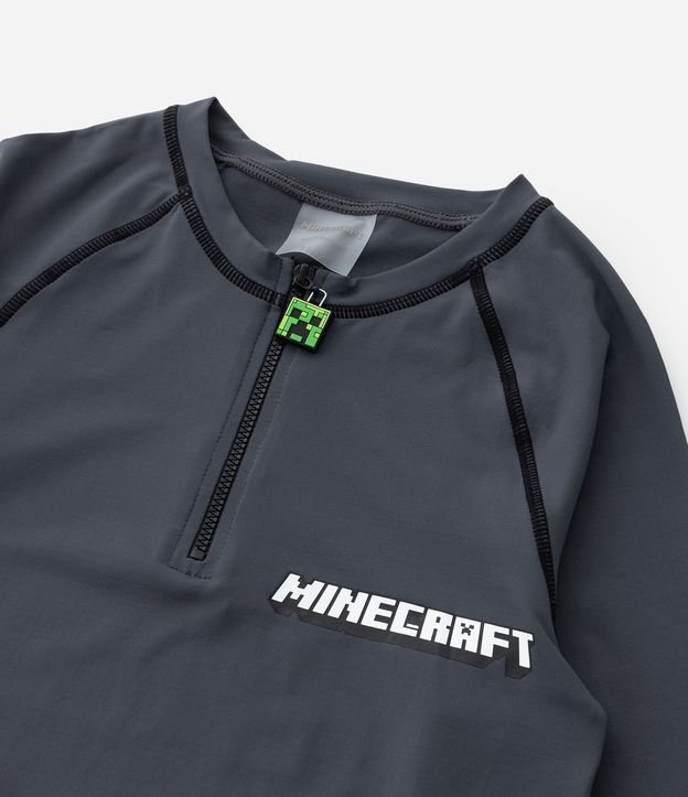 Remera Infantil con Protección UV y Estampa Minecraft - Talle 5 a 14 años 4