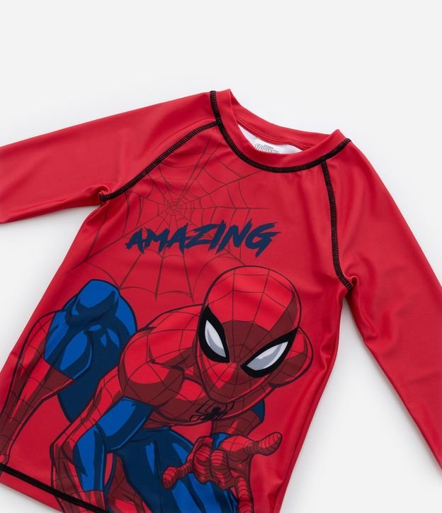 Remera Infantil con Protección UV y Estampa Hombre-Araña - Talle 3 a 10 años 5
